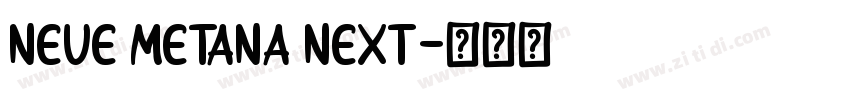 Neue Metana Next字体转换
